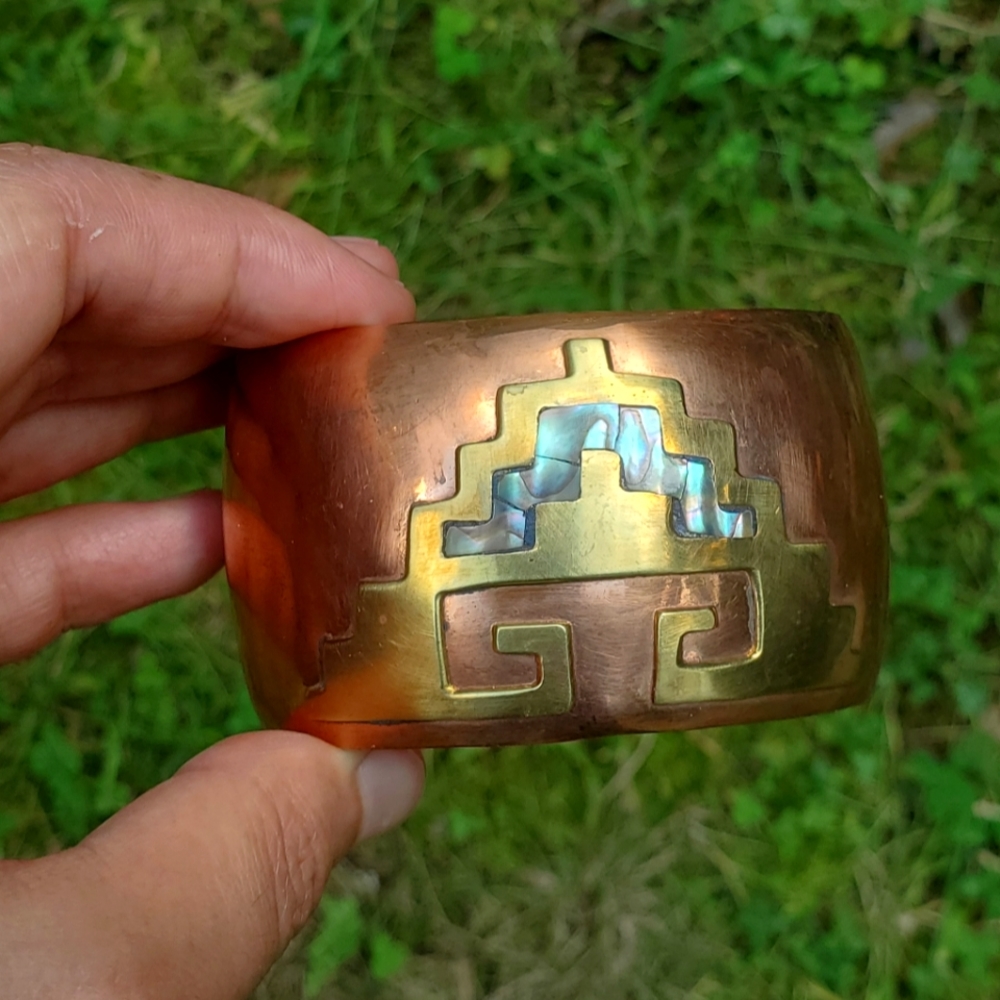 *RARE* Vintage Designer Celia Harms Wrist Cuff - Picture 3 of 12